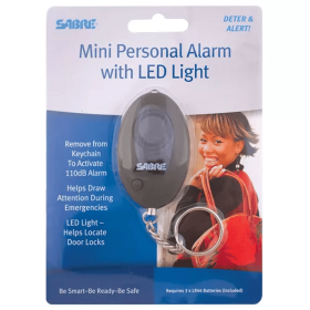Sabre Mini Personal Alarm - Black