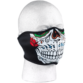 Neoprene Thermal Half Mask - Muerte Skull