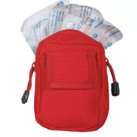 Small 1st Aid Pouch With Contents - Red
