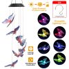 Solar LED Butterfly Wind Chimes Color Changing LED Butterfly String Light Patio Garden Decor