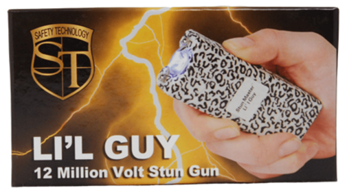 Stun Master Lil Guy 60,000,000 Volts Animal Print Stun Gun W/Flashlight And Nylon Holster