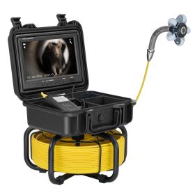 Sewer Camera 98 ft/30m Self-Leveling Drain Camera with 9" Screen 36X Zoom