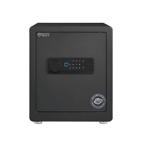 Safe Box, Home Safe with Fireproof Waterproof Bag, Anti-Theft Digital Security Safe Box with Smart Alert System, Removable Shelf, Mute Function