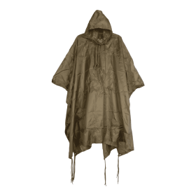 RIPSTOP PONCHO (Color: COYOTE-BROWN, size: 88" x 57")