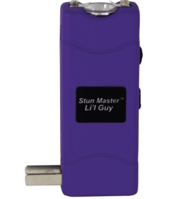 Stun Master Lil Guy 60,000,000 Volts Stun Gun W/Flashlight And Nylon Holster (Color: Purple)