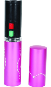 Stun Master 25,000,000 Volt Rechargeable Lipstick Stun Gun With Flashlight (Color: Pink)