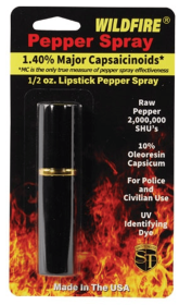 Wildfire 1.4% Mc Lipstick Pepper Spray (Color: Black)