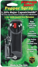 Pepper Shot 1.2% Mc 1/2 Oz Halo Holster (Color: Black)