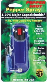 Pepper Shot 1.2% Mc 1/2 Oz Halo Holster (Color: Blue)