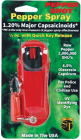 Pepper Shot 1.2% Mc 1/2 Oz Halo Holster (Color: Red)