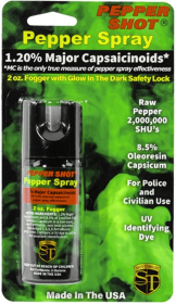 Pepper Shot 1.2% Mc Pepper Spray (Color: Fogger, size: 2oz)