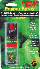 Pepper Shot 1.2% Mc Pepper Spray (Color: Stream, size: 2oz)