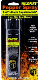 Wildfire 1.4% Mc 4 Oz Pepper Spray (Color: Flip Top)