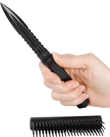 Black Color Comb Knife (Color: Plastic)