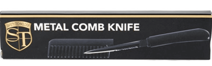 Black Color Comb Knife (Color: Metal)