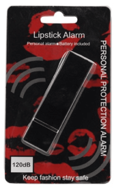 Fashionable Lipstick Alarm (Color: Black)