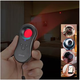 Hidden Camera Detectors; LED Hidden Device Detector With Infrared Viewfinders - Pocket Sized Anti Spy Camera Finder Locates Hidden Camera; Charge (Color: Light White)