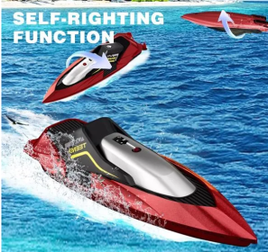 4DRC S5 RC Boat For Pools And Lakes, 2.4 GHz 20MPH Racing Boats, Rechargeable Battery,Low Battery Alarm,Gifts For Boys Girls,Logistics Is Randoml (Option: As picture)